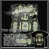 (トゥーファスト) TOO FAST パンク 半袖 Tシャツ メンズ チープボトル$2.50のKING TUT'S柄 大きいサイズ 黒 XL rfa194