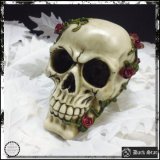 (ダークスター) DARK STAR インテリア雑貨 蔓薔薇絡まるスカル ドクロ 髑髏 ツルバラ