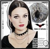 (クイーンオブダークネス) QUEEN OF DARKNESS チョーカー レディース メンズ チェーン 鋲 蜘蛛 ゴシック アクセサリー 再入荷