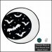 画像2: HP価格 オカルトパンク ラウンドビーチタオル 大判 ビーチマット 月と蝙蝠と星柄 マルチカバー インテリア雑貨 (2)