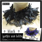 (ダークスター) DARK STAR ゴシック 耽美 チョーカー 薔薇花＆レース ゴスロリ ゴシック＆ロリータ レディース won055