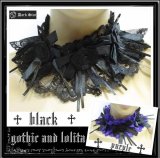 (ダークスター) DARK STAR ゴシック 耽美 チョーカー 薔薇花＆レース ゴスロリ ゴシック＆ロリータ レディース won055