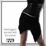HP価格 (ネセサリーイヴィル)Necessary EVIL アシンメトリーミニスカート ゴシックファッション
