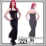 (ネセサリーイヴィル) NECESSARY EVIL ゴシック ティーアド＆レースアップ マキシ丈スカート レディース / wosk066
