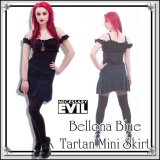 (ネセサリーイヴィル) NECESSARY EVIL ゴスパン タータンチェック柄ボックスプリーツミニ丈スカート レディース / wosk067