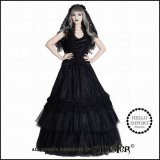 Sinister(シニスター) ゴシックウェディング 堕天使の花嫁 ドレススカート 送料無料/wosk079