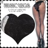 ゴシック だましデザインショーツ柄 パンスト インポート MUSIC LEGS クリックポスト送料無料 /wosx079