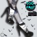 画像4: ゴスロリ フリル付こうもり柄靴下 アンクルソックス 蝙蝠 クリックポスト送料無料 (4)