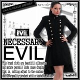 (ネセサリーイヴィル) NECESSARY EVIL ゴシック ウール混 ミリタリーナポレオンロング丈コート/wot003