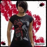 セール (サワーパス) SOURPUSS パンクロック Ｂ級ホラー映画系 半袖Tシャツ レディース  クリックポスト送料無料