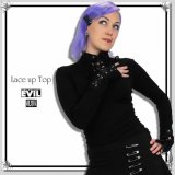 (ネセサリーイヴィル)Necessary EVIL ビジュアル系長袖カットソー レースアップ
