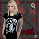 セール 廃盤 (トゥーファスト) TOO FAST パンク ロック ゾンビ花嫁 フラワーキッズ柄 ピマコットン半袖 Tシャツ 黒  クリックポスト送料無料