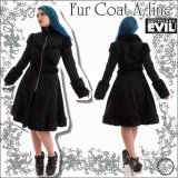 HP価格 NECESSARY EVIL ファー付Aラインコート ゴスロリ ビジュアル系