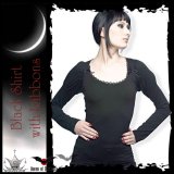 (クイーンオブダークネス) QUEEN OF DARKNESS ゴシック ビジュアル パフスリーブ 長袖カットソー レディース トップス /wot238