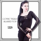 (ネセサリーイヴィル) NECESSARY EVIL ゴシック クラッシュ 長袖カットソー トップス / wot242
