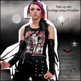 (クイーンオブダークネス) QUEEN OF DARKNESS アームカバー＆ポケット付きタンクトップ デタッチドスリーブ