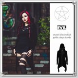 (ネセサリーイヴィル) NECESSARY EVIL ドレープ羽織コート フード付き