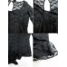 画像4: HP価格 ゴシック 総レース 長袖カットソー トップス ビジュアル系 V系 黒 ブラック 服 ファッション (4)
