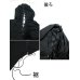 画像5: アシンメトリージップアップパーカー ゴシック ビジュアル系 V系 服 ファッション 黒 ブラック (5)