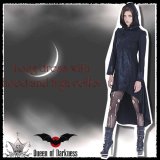(クイーンオブダークネス) QUEEN OF DARKNESS オーバー ワンピース 袖取り外し可 トレーンタイプ レディース wow099 黒