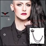 (クイーンオブダークネス) QUEEN OF DARKNESS 王冠クラウン型ダブルピンブローチ アクセサリー