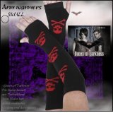(クイーンオブダークネス) QUEEN OF DARKNESS パンク ロック 指穴付 ドクロ柄 アームウォーマー ユニセックス ジャーマンゴス