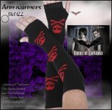 (クイーンオブダークネス) QUEEN OF DARKNESS パンク ロック 指穴付 ドクロ柄 アームウォーマー ユニセックス ジャーマンゴス