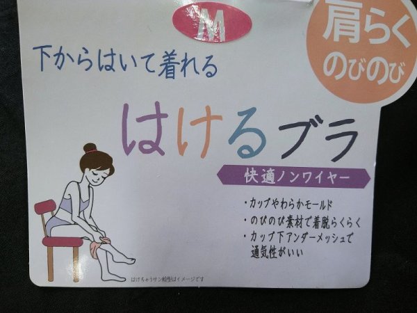 画像20: レディース はけるブラ ブラジャー 肩らくのびのび レース 快適ノンワイヤー 婦人 レディース 下着 グレー ウォーターブルー 灰色 水色 無地　クリックポスト送料無料/mbm50 (20)