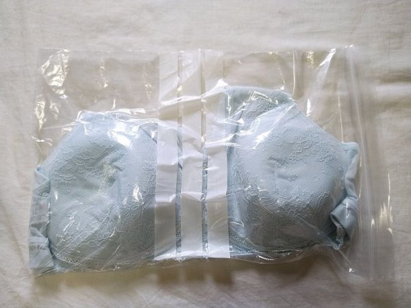 画像21: レディース はけるブラ ブラジャー 肩らくのびのび レース 快適ノンワイヤー 婦人 レディース 下着 グレー ウォーターブルー 灰色 水色 無地　クリックポスト送料無料/mbm50 (21)