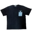 画像2: スヌーピー 3L 4L 大きいサイズ メンズ Tシャツ 半袖 薄手 総柄 プリント 胸ポケット付き ポケットにイン 柄 / bia418 (2)