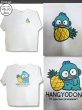 画像3: クリックポスト送料無料/ サンリオ ハンギョドン 柄 5分袖 Tシャツ ビッグバックプリント アメカジ 少し薄手 ゆったり タイプ メンズ / bia079 (3)