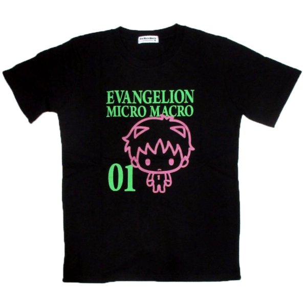 画像2: クリックポスト送料無料/ エヴァンゲリオン サンリオ コラボ T 01 シンジ君 柄 半袖 Tシャツ アメカジ 薄手 メンズ / bia368 (2)
