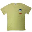 画像6: スヌーピー 半袖 Tシャツ メンズ 天竺 胸ポケット付き オラフ 実はベロ出し 柄 サガラ刺繍 チェーン刺繍 キャラ 薄手 アメカジ /bia436 (6)