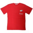 画像4: スヌーピー 半袖 Tシャツ メンズ 天竺 胸ポケット付き 実はベロ出し 柄 サガラ刺繍 チェーン刺繍 キャラ 薄手 アメカジ /bia437 (4)