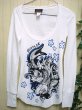 画像9: 廃盤 鯉柄長袖Tシャツ ロンT レディース インポート 服 ロック 入手困難 レアアイテム/wot008 (9)