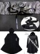 画像5: セール Dark Star 黒ロリータ ビジュアル系ファッション アウターAラインコート (5)