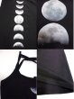 画像3: TOO FAST ムーン月グラフィック柄 クロス型デコルテカットアウトのチュニック (3)