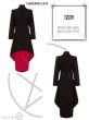 画像5: 赤と黒の麗しいトレーンコート ゴシック ビジュアル系 V系 黒 ブラック 服 ファッション (5)