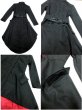 画像7: 赤と黒の麗しいトレーンコート ゴシック ビジュアル系 V系 黒 ブラック 服 ファッション (7)